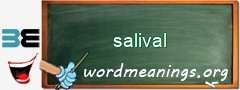 WordMeaning blackboard for salival